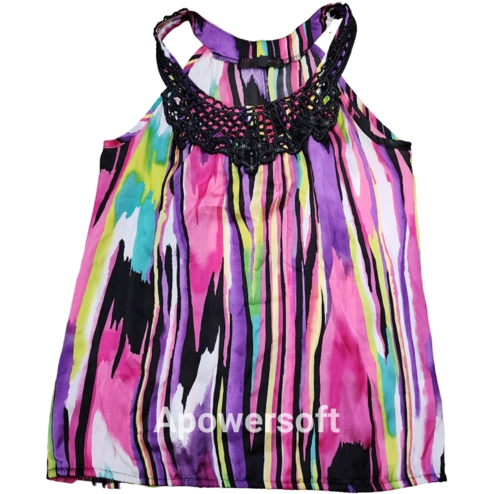 HeartSoul Colorful Halter Neck Tunic Top